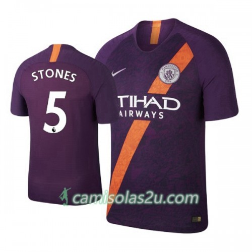 Camisolas de Futebol Manchester City Stones 5 Equipamento 3ª 2018/19 Manga Curta Camisolas de Futebol Manchester City Stones 5 Equipamento 3ª 2018/19 Manga Curta
